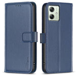BINFEN COLOR BF17 For Motorola Moto G54 5G Leather Cover Flip Stand Wallet Phone Case