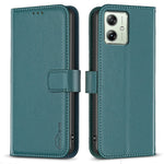 BINFEN COLOR BF17 For Motorola Moto G54 5G Leather Cover Flip Stand Wallet Phone Case