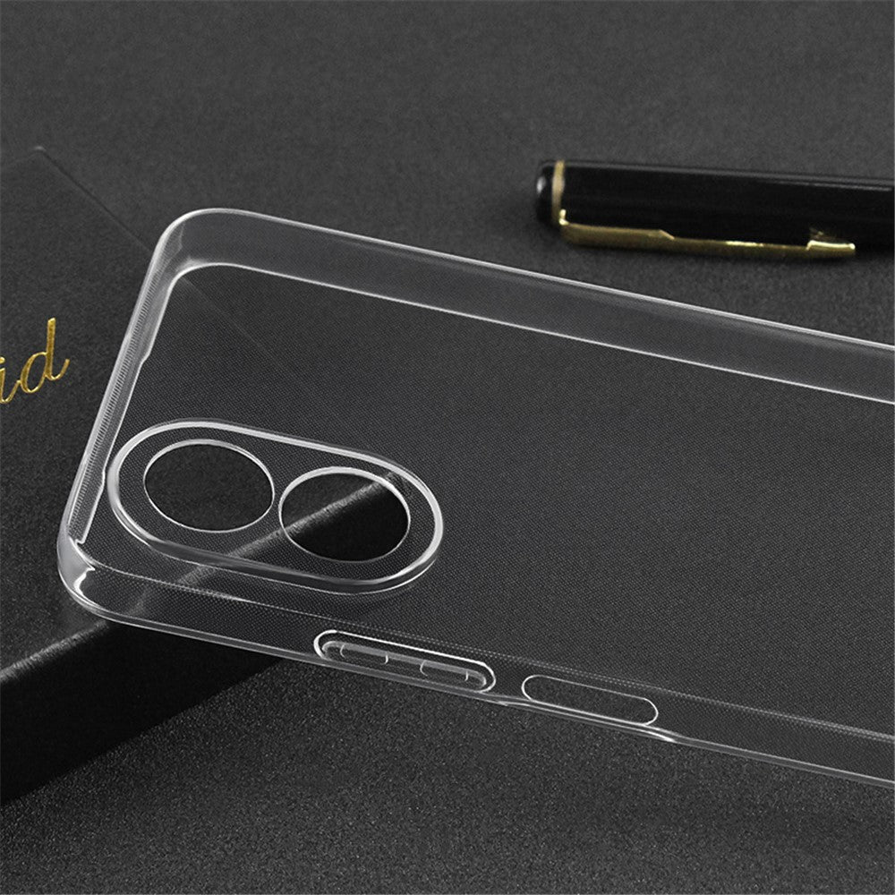 For Oppo A18 / A38 4G Case HD Clear Cell Phone Shell TPU Cover (Precise Rear Lens Cutout)
