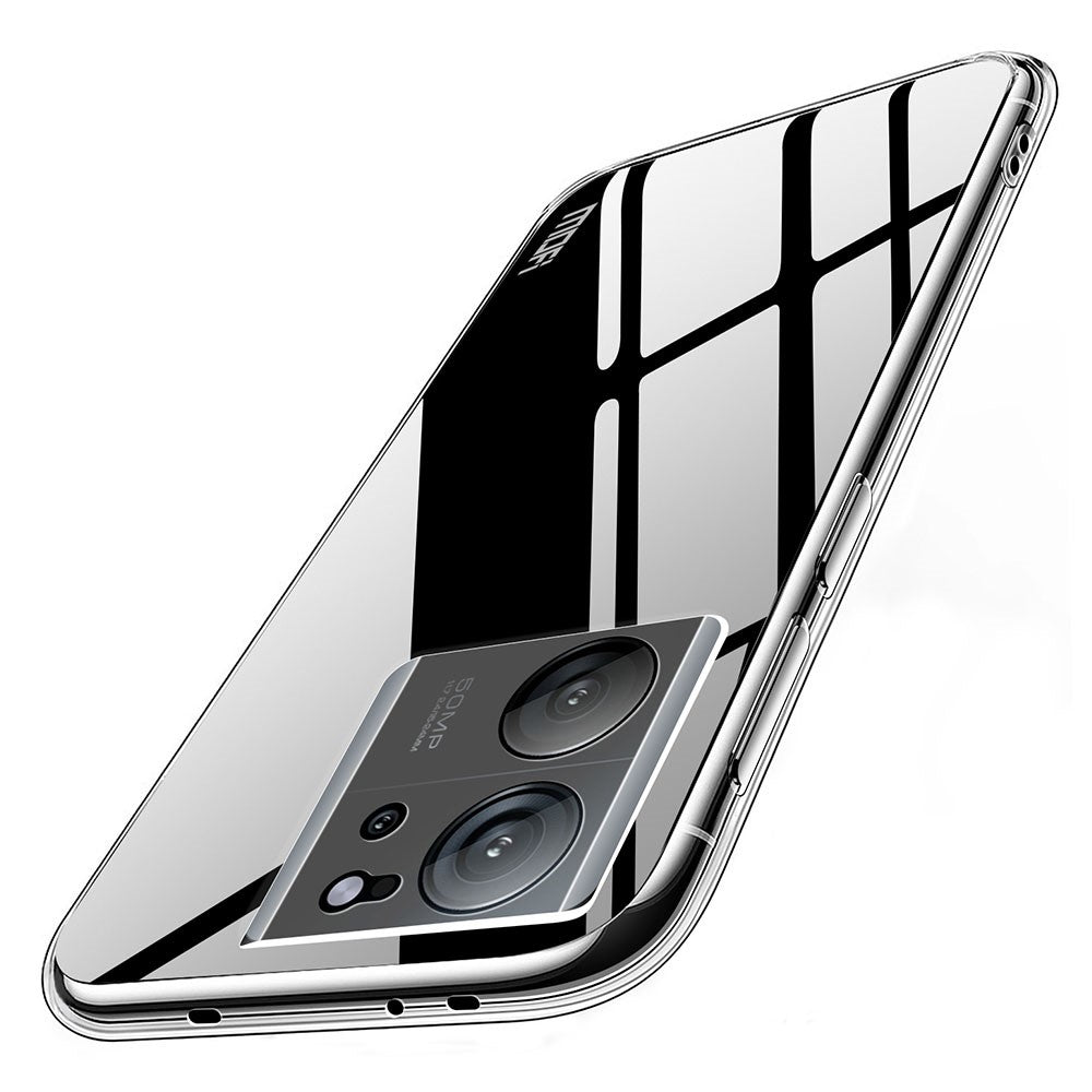 MOFI För Xiaomi 13T / 13T Pro / Redmi K60 Ultra Skal HD Genomskinligt mobilskydd Mjukt TPU Mobilmobilskal