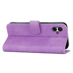 DIERFENG DF-03 For Samsung Galaxy A05 4G Case PU Leather Stand Phone Wallet Shell