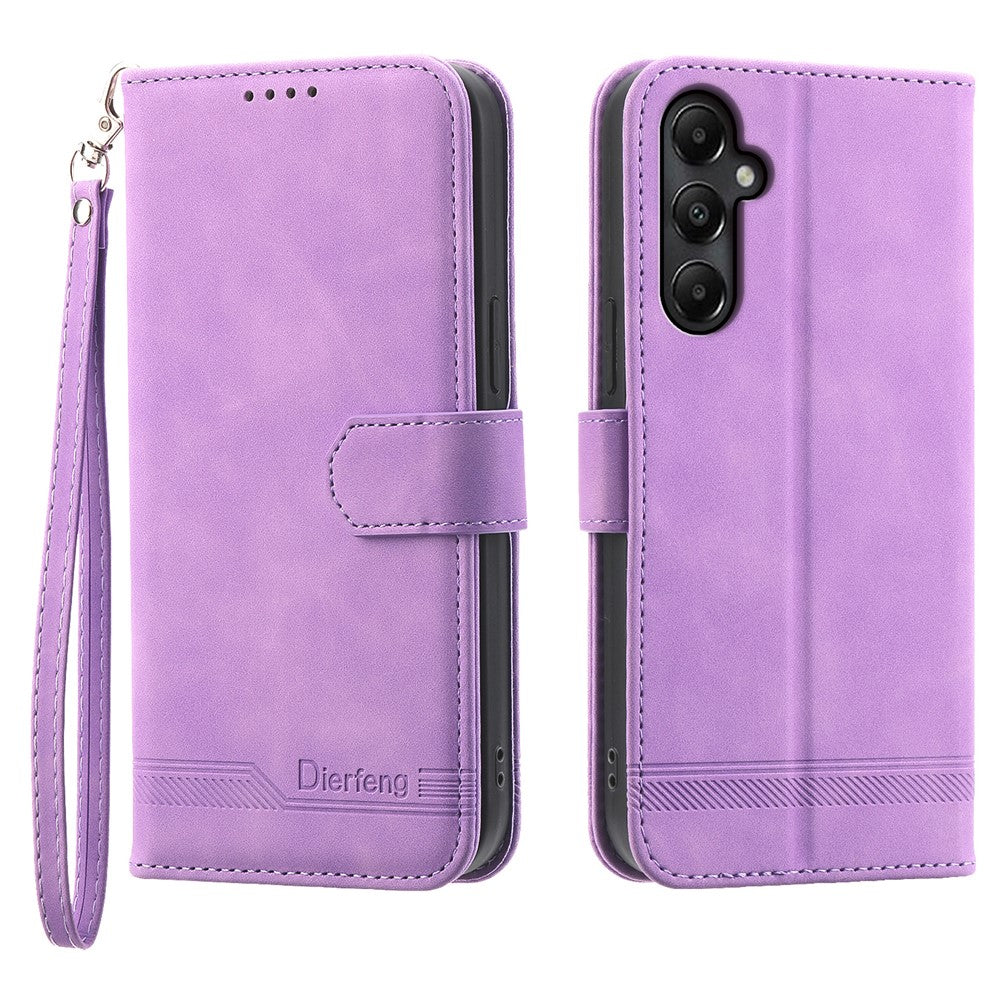 DIERFENG DF-03 For Samsung Galaxy A05s 4G Case Slim-Fit PU Leather Stand Cover Phone Shell Wallet