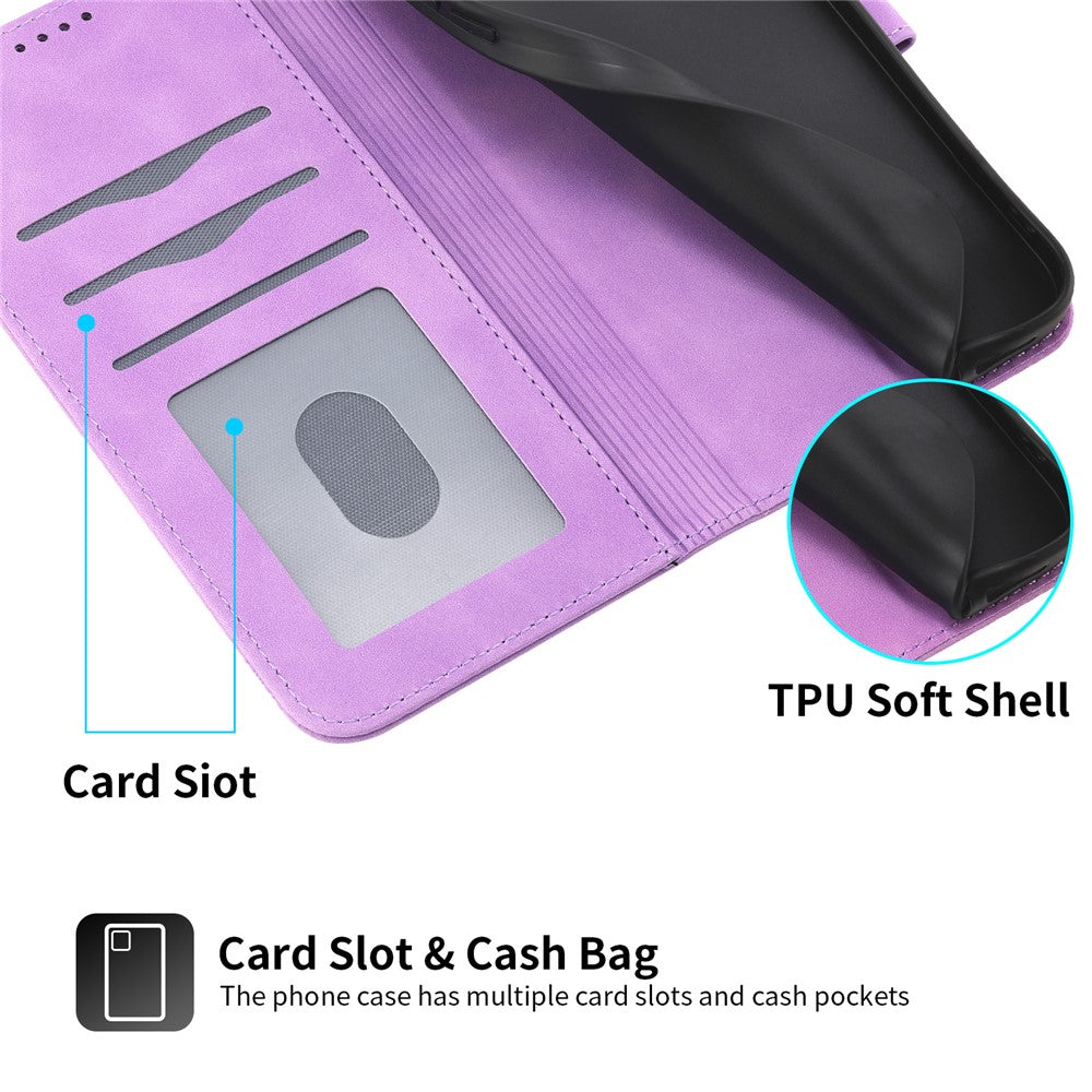 DIERFENG DF-03 For Samsung Galaxy A05s 4G Case Slim-Fit PU Leather Stand Cover Phone Shell Wallet