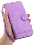 DIERFENG DF-03 For Samsung Galaxy A05s 4G Case Slim-Fit PU Leather Stand Cover Phone Shell Wallet