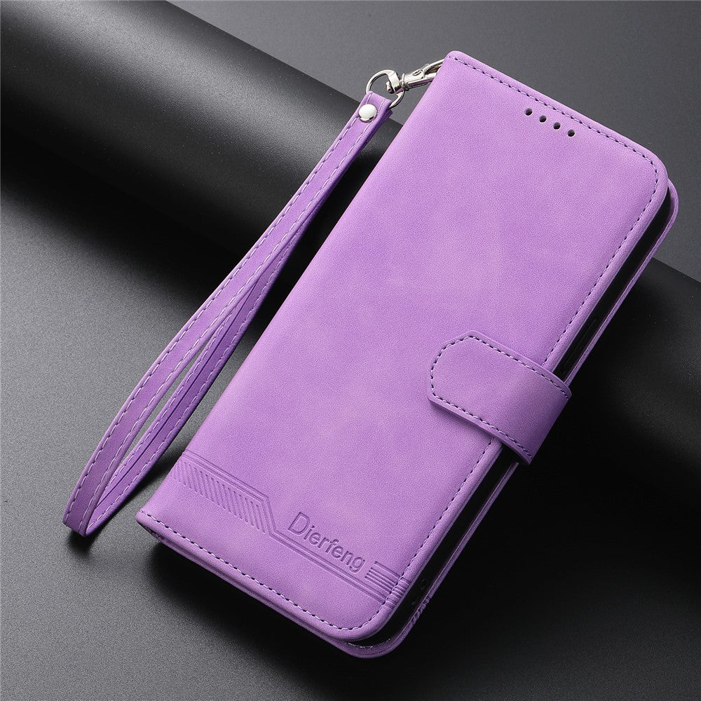 DIERFENG DF-03 For Samsung Galaxy A05s 4G Case Slim-Fit PU Leather Stand Cover Phone Shell Wallet