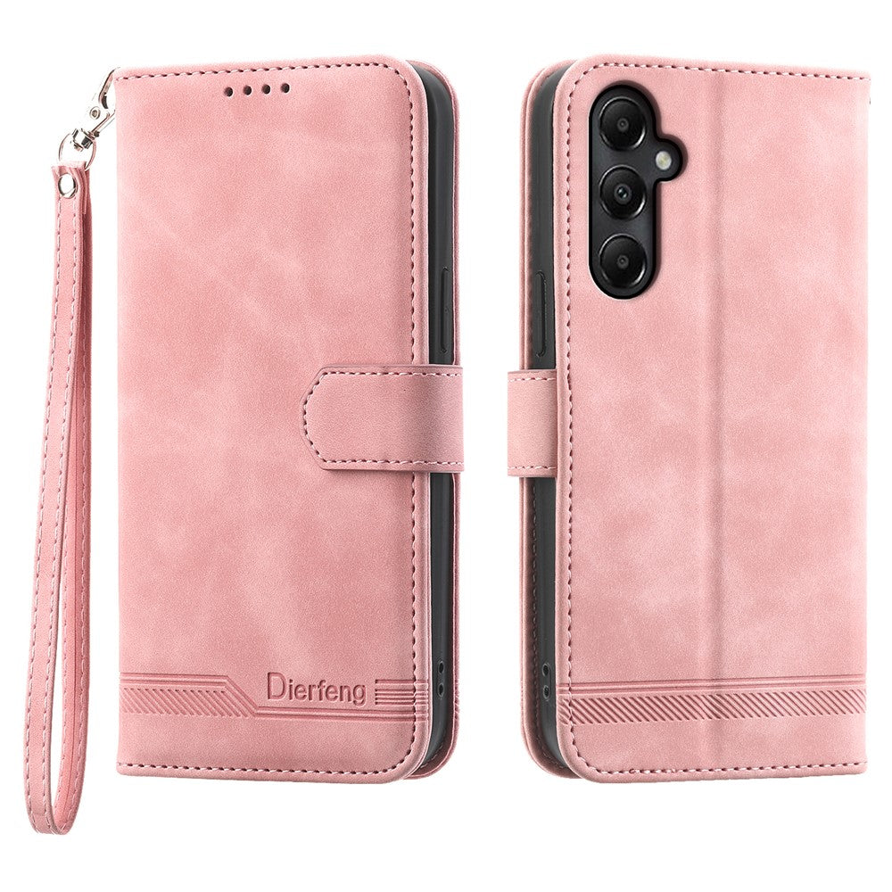 DIERFENG DF-03 For Samsung Galaxy A05s 4G Case Slim-Fit PU Leather Stand Cover Phone Shell Wallet