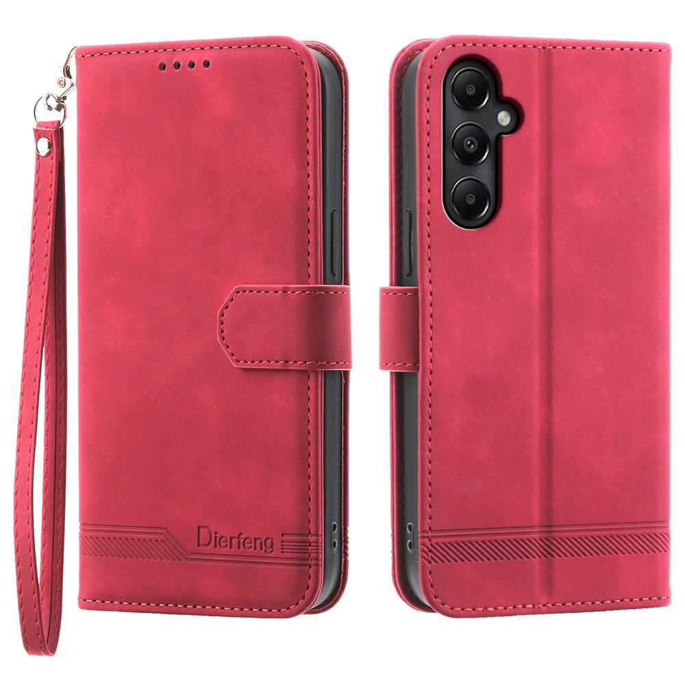 DIERFENG DF-03 For Samsung Galaxy A05s 4G Case Slim-Fit PU Leather Stand Cover Phone Shell Wallet