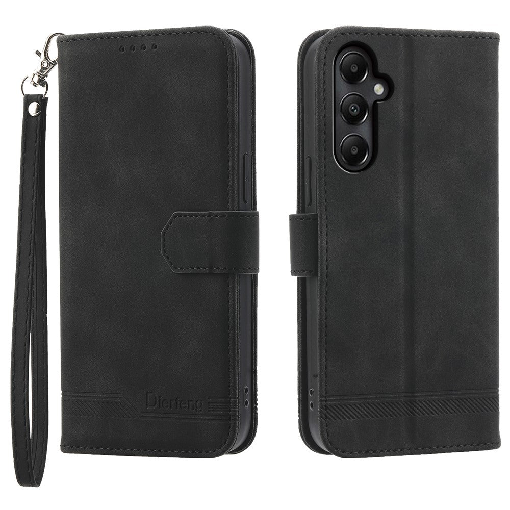 DIERFENG DF-03 For Samsung Galaxy A05s 4G Case Slim-Fit PU Leather Stand Cover Phone Shell Wallet