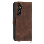 For Samsung Galaxy A05s 4G Leather Case Imprinted Stand Wallet Phone Cover with 2 Straps