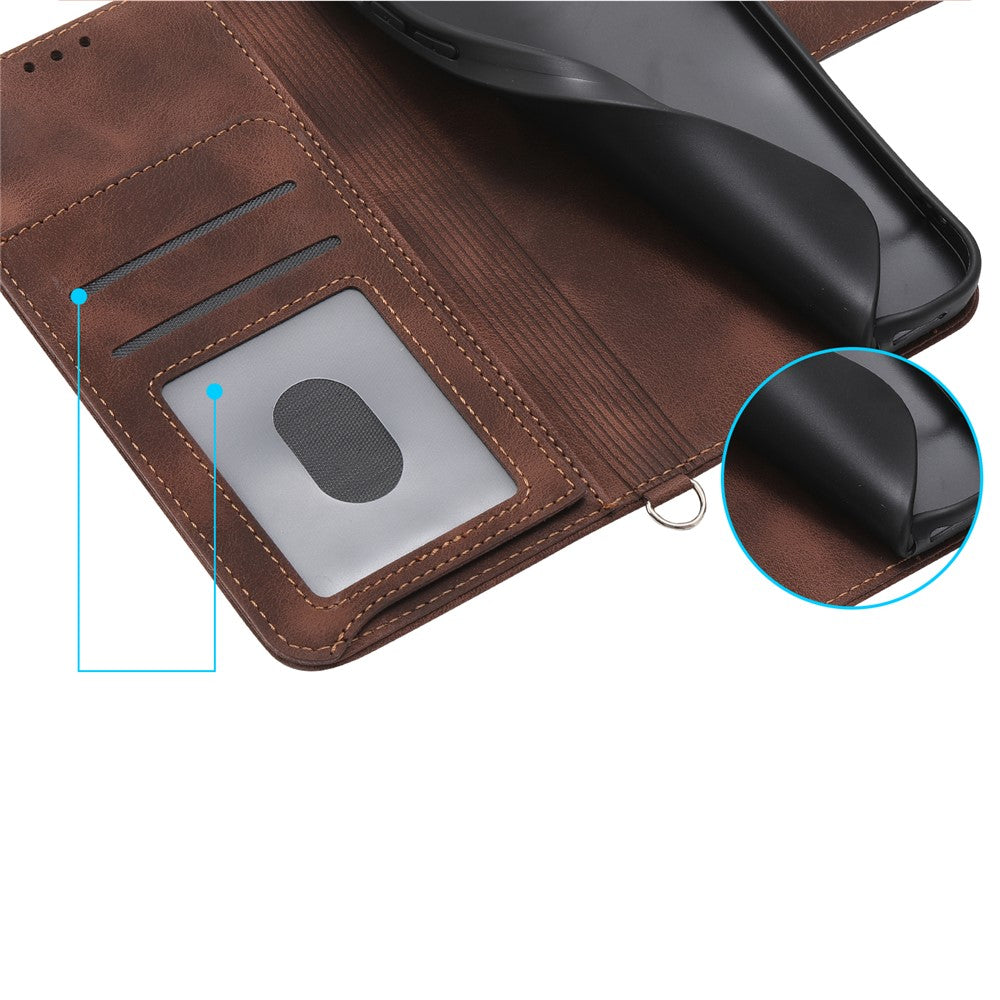 For Samsung Galaxy A05s 4G Leather Case Imprinted Stand Wallet Phone Cover with 2 Straps