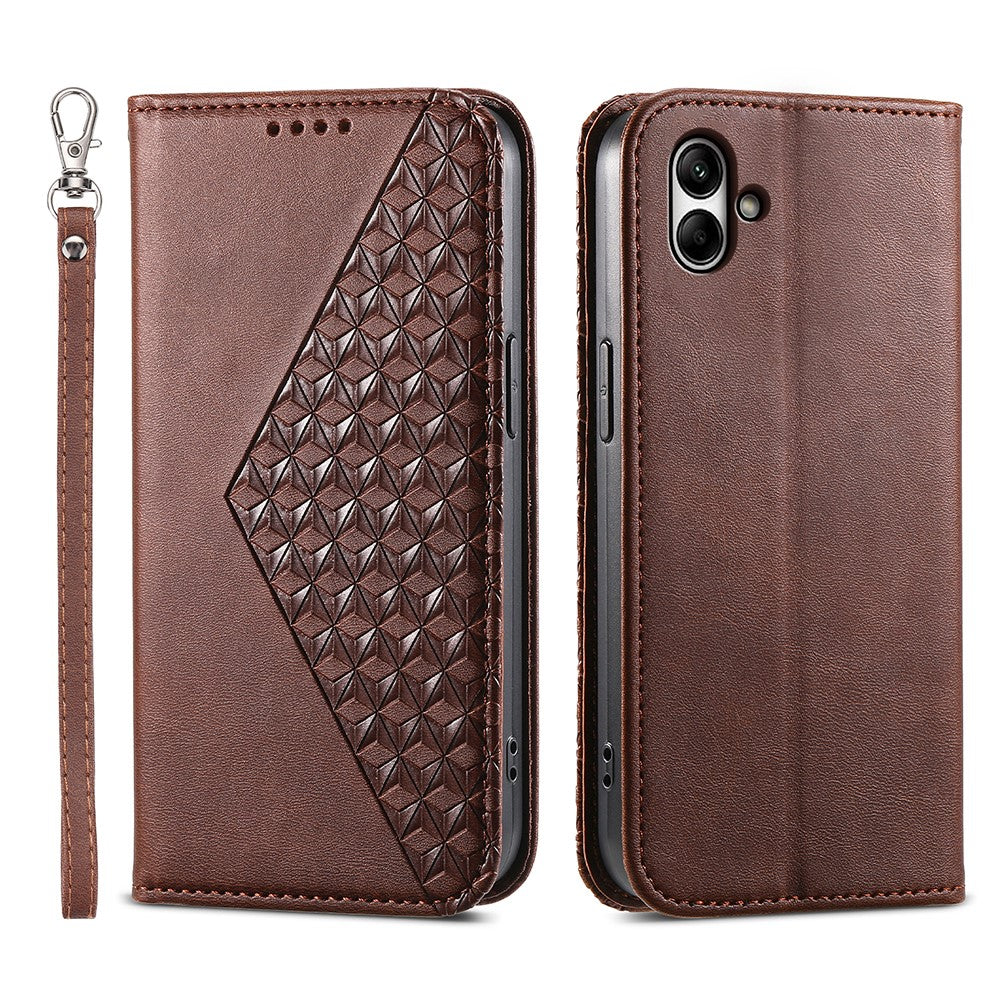 Til Samsung Galaxy A05 4G Cover Præget PU Læder Pung Stødsikkert Telefoncover