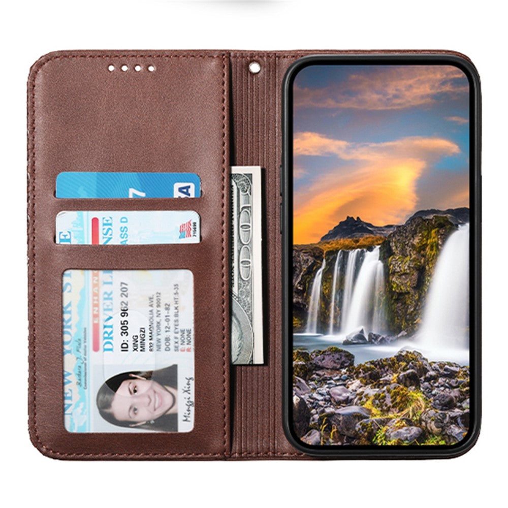 Til Samsung Galaxy A05 4G Cover Præget PU Læder Pung Stødsikkert Telefoncover