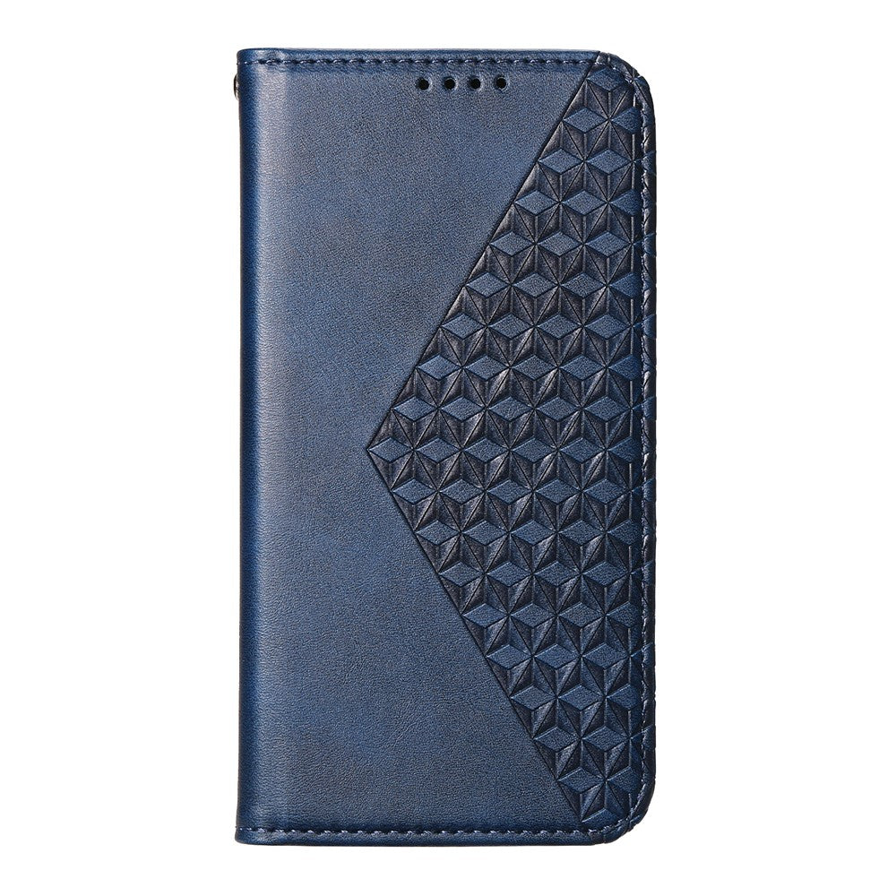 For Samsung Galaxy A05s 4G Case Imprinted Rhombus Pattern Wallet Stand Phone Cover