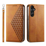 For Samsung Galaxy A05s 4G Case Imprinted Rhombus Pattern Wallet Stand Phone Cover
