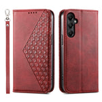 For Samsung Galaxy A05s 4G Case Imprinted Rhombus Pattern Wallet Stand Phone Cover