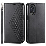 For Oppo A38 4G Case Imprinted PU Leather Viewing Stand Wallet Phone Cover