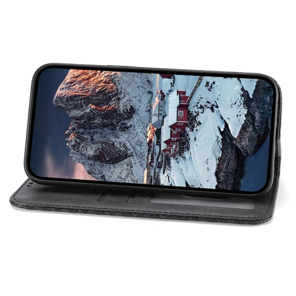 For Oppo A38 4G Case Imprinted PU Leather Viewing Stand Wallet Phone Cover