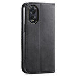 For Oppo A38 4G Case Imprinted PU Leather Viewing Stand Wallet Phone Cover