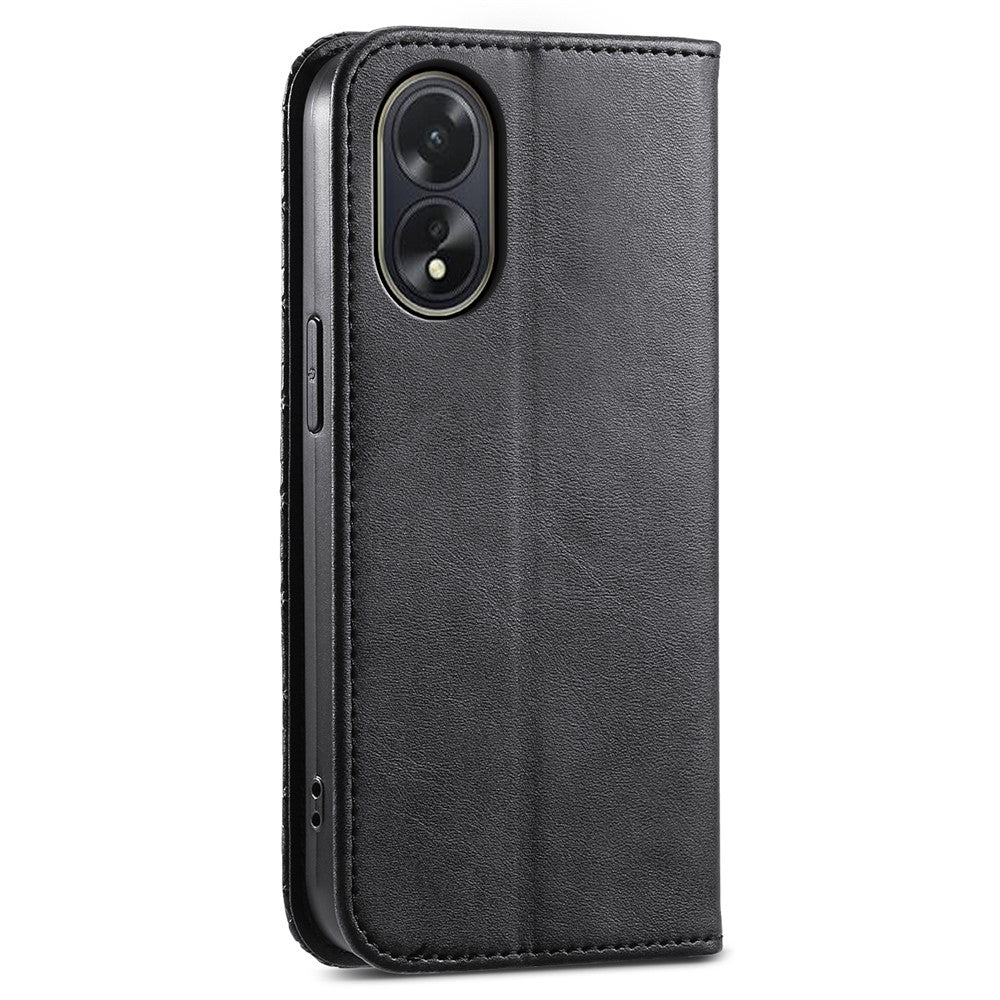 For Oppo A38 4G Case Imprinted PU Leather Viewing Stand Wallet Phone Cover