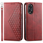 For Oppo A38 4G Case Imprinted PU Leather Viewing Stand Wallet Phone Cover