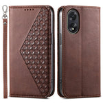 For Oppo A38 4G Case Imprinted PU Leather Viewing Stand Wallet Phone Cover