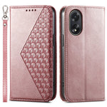 For Oppo A38 4G Case Imprinted PU Leather Viewing Stand Wallet Phone Cover