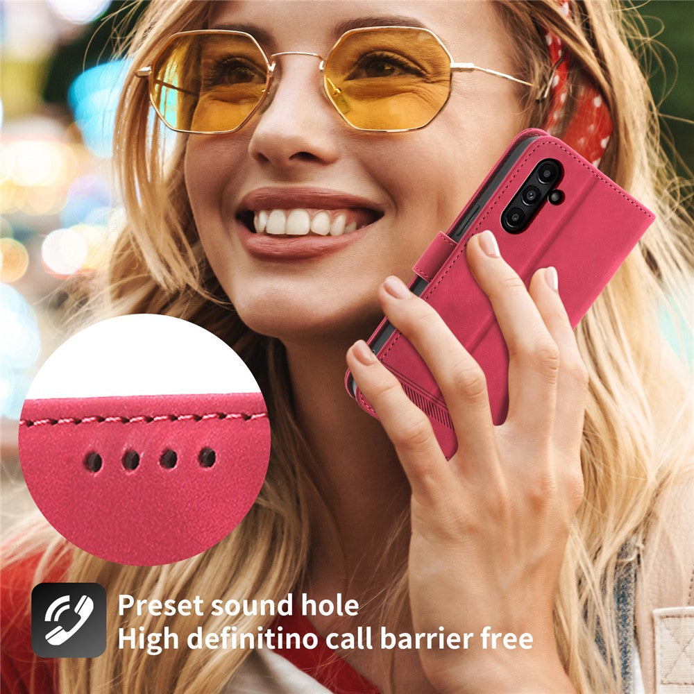 DIERFENG DF-03 For Samsung Galaxy A15 4G Case Shockproof Leather Stand Phone Cover Wallet
