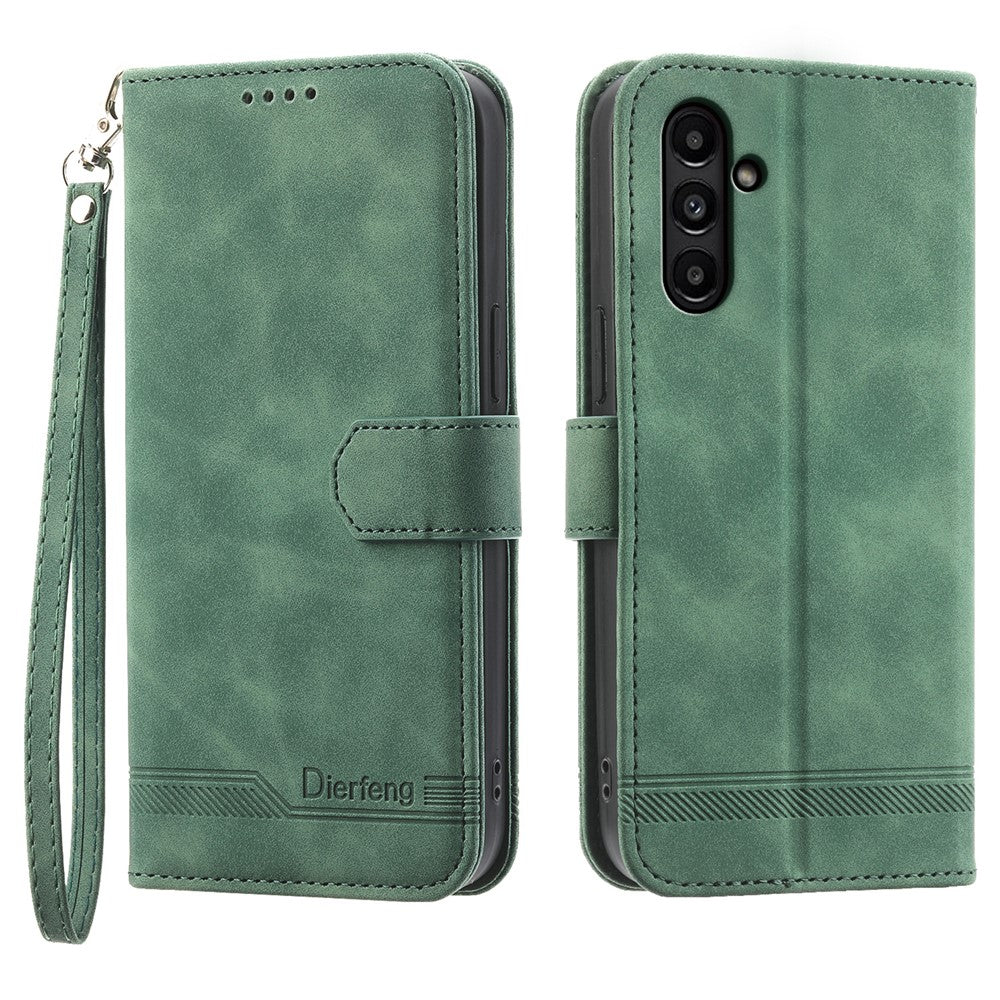 DIERFENG DF-03 For Samsung Galaxy A15 4G Case Shockproof Leather Stand Phone Cover Wallet