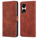 AZNS For Oppo Reno8 T 5G / A1 Pro 5G Leather Anti-Scratch Cell Phone Case Flip Stand Wallet Cover
