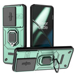 For OnePlus 11 5G Case Slide Lens Shield Ring Kickstand PC+TPU Phone Cover