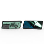 For OnePlus 11 5G Case Slide Lens Shield Ring Kickstand PC+TPU Phone Cover