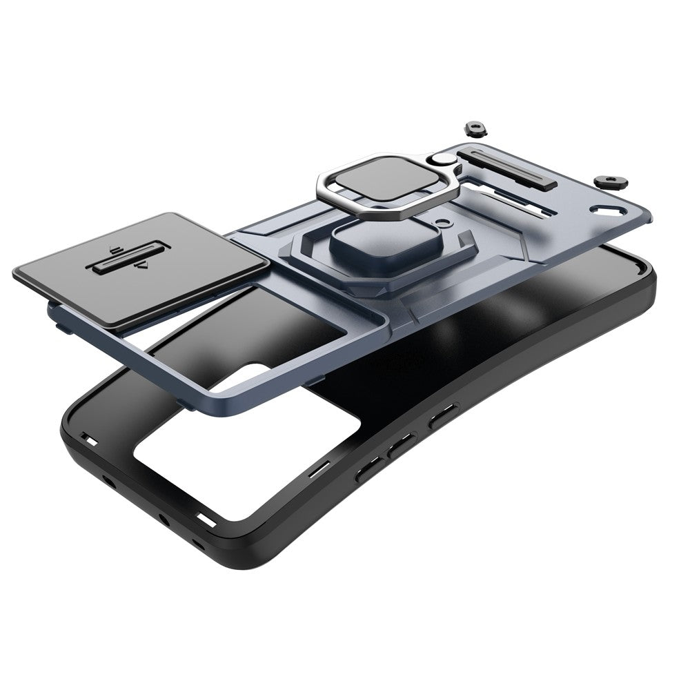 Xiaomi Redmi K60 Ultra / 13T / 13T Pro Bakstycke Skjutbart Linslock PC+TPU Stativ mobilskal