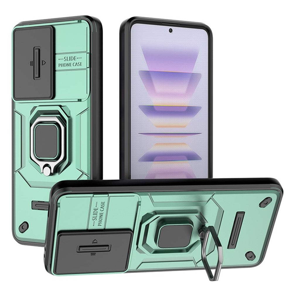 For Xiaomi Poco F5 Pro 5G / Redmi K60 5G / K60 Pro 5G Case PC+TPU Ring Kickstand Phone Cover