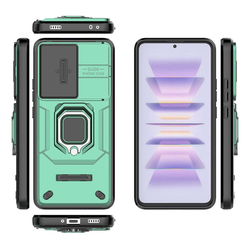 For Xiaomi Poco F5 Pro 5G / Redmi K60 5G / K60 Pro 5G Case PC+TPU Ring Kickstand Phone Cover