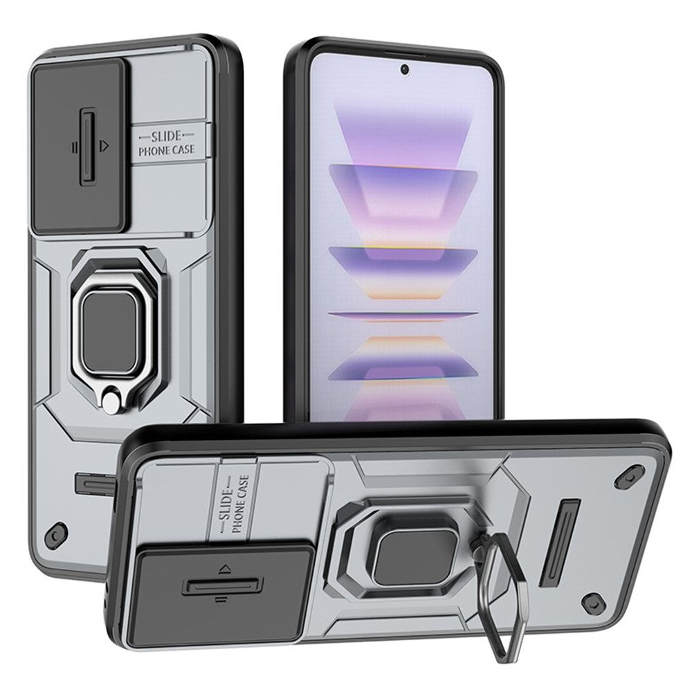 For Xiaomi Poco F5 Pro 5G / Redmi K60 5G / K60 Pro 5G Case PC+TPU Ring Kickstand Phone Cover