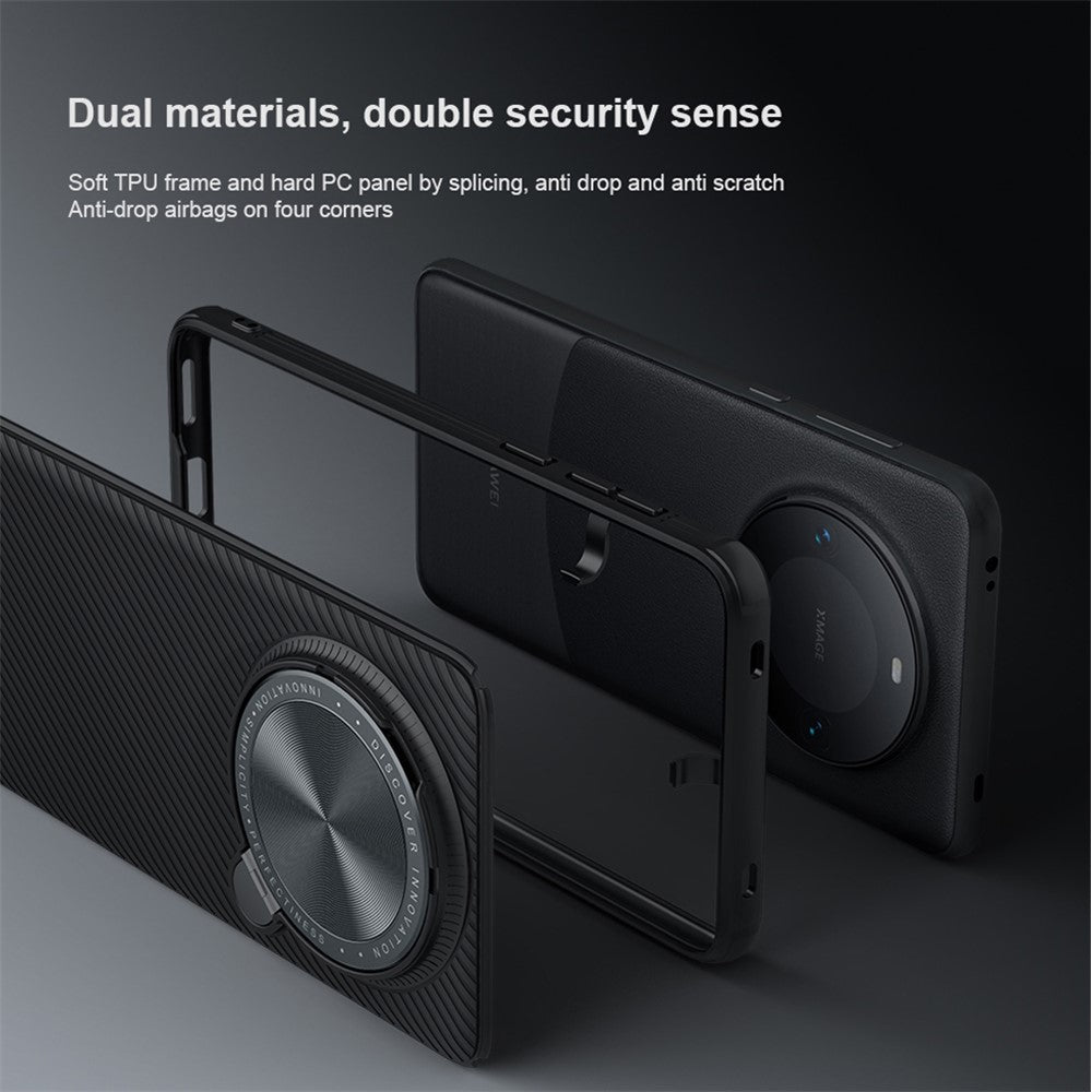 NILLKIN CamShield Prop Magnetic Series for Huawei Mate 60 Pro / 60 Pro+ Case Lens Cover Kickstand Phone Shell