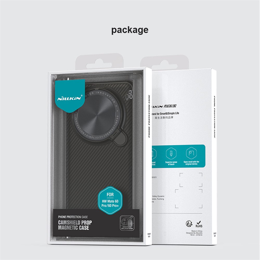 NILLKIN CamShield Prop Magnetic Series for Huawei Mate 60 Pro / 60 Pro+ Case Lens Cover Kickstand Phone Shell