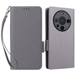 For Huawei Mate 60 Cover Litchi Texture Wallet Stand Leather Phone Case with Strap