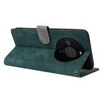 For Huawei Mate 60 Case RFID Blocking Wallet PU Leather Stand Phone Cover with Strap
