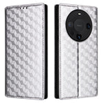 For Huawei Mate 60 Pro / Pro+ Cover Rhombus Imprinted Wallet PU Leather Phone Case