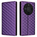For Huawei Mate 60 Pro / Pro+ Cover Rhombus Imprinted Wallet PU Leather Phone Case