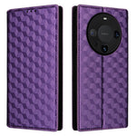 For Huawei Mate 60 Case Rhombus Imprinted PU Leather Wallet Phone Stand Cover