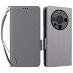 For Huawei Mate 60 Pro / Mate 60 Pro+ Case Leather Wallet Litchi Texture Phone Cover with Strap