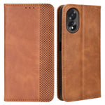 For Oppo A18 4G / A38 4G Case Retro Leather Wallet Folding Stand Cell Phone Cover