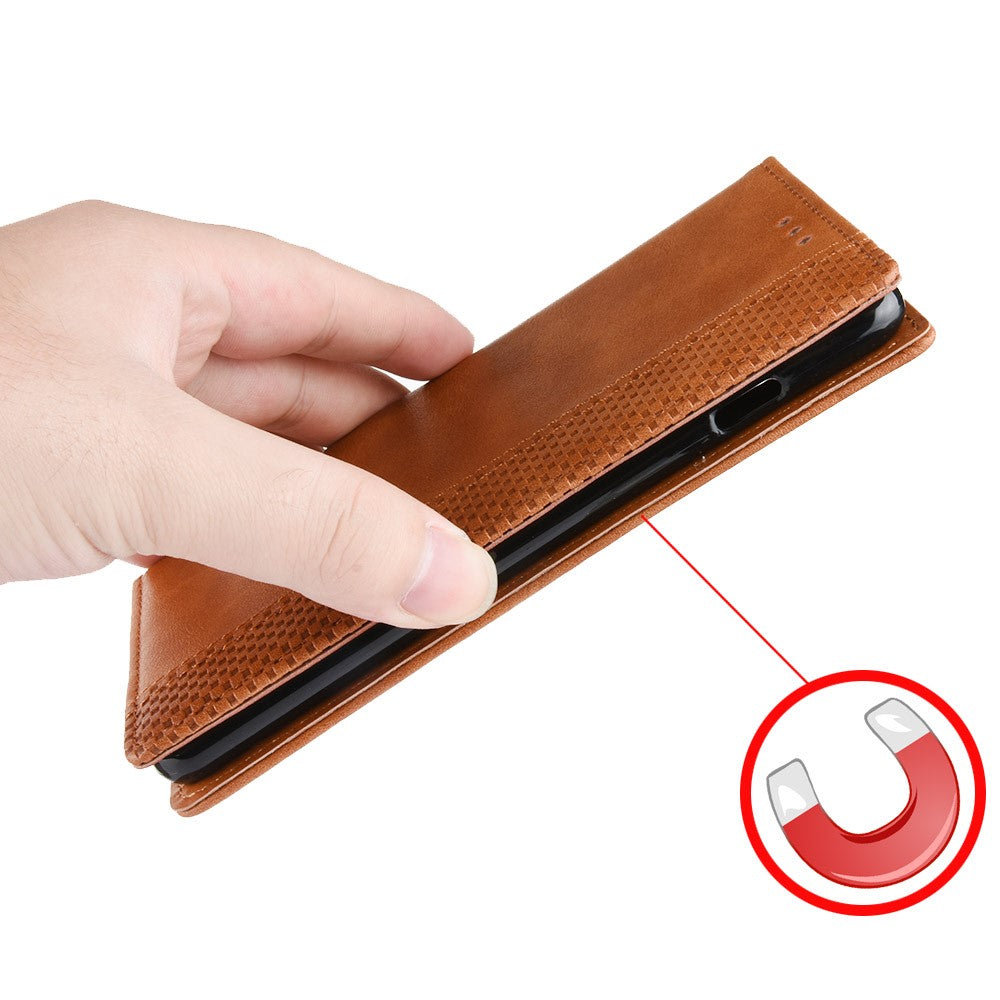 For Oppo A18 4G / A38 4G Case Retro Leather Wallet Folding Stand Cell Phone Cover