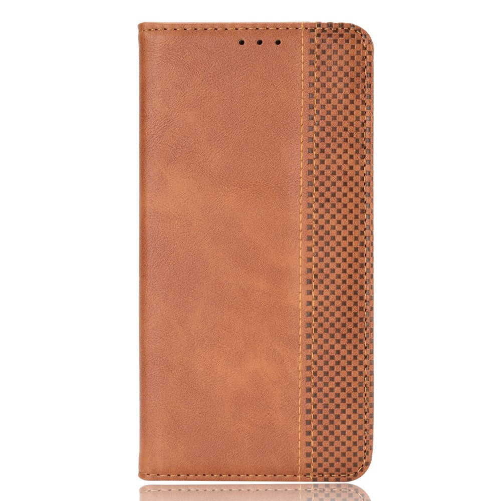 For Oppo A18 4G / A38 4G Case Retro Leather Wallet Folding Stand Cell Phone Cover