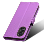 For Oppo A18 4G / A38 4G Leather Phone Case Stand Diamond Texture Protective Phone Cover