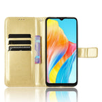 For Oppo A38 4G / A18 4G Case Crazy Horse Texture Leather Wallet Phone Cover