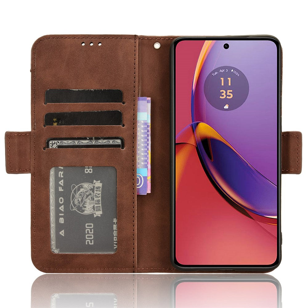 For Motorola Moto G84 5G Case Multiple Card Slots Anti-drop Leather Phone Cover