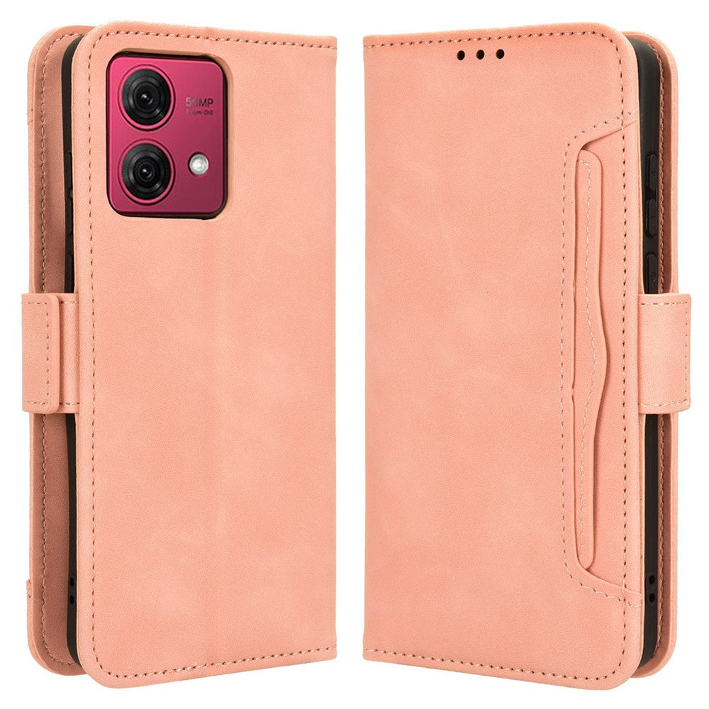For Motorola Moto G84 5G Case Multiple Card Slots Anti-drop Leather Phone Cover